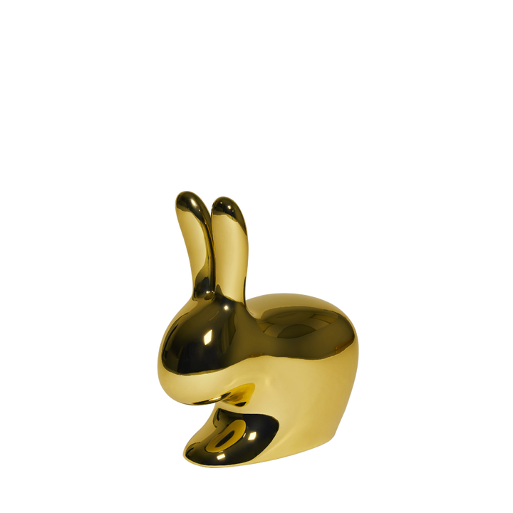 Rabbit Chair Baby Metal Finish Black Pearl design Stefano Giovannoni