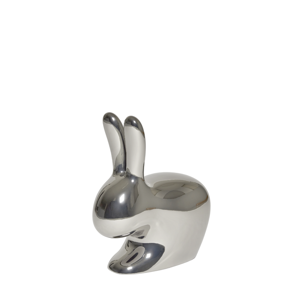 Rabbit Chair Baby Metal Finish Black Pearl design Stefano Giovannoni