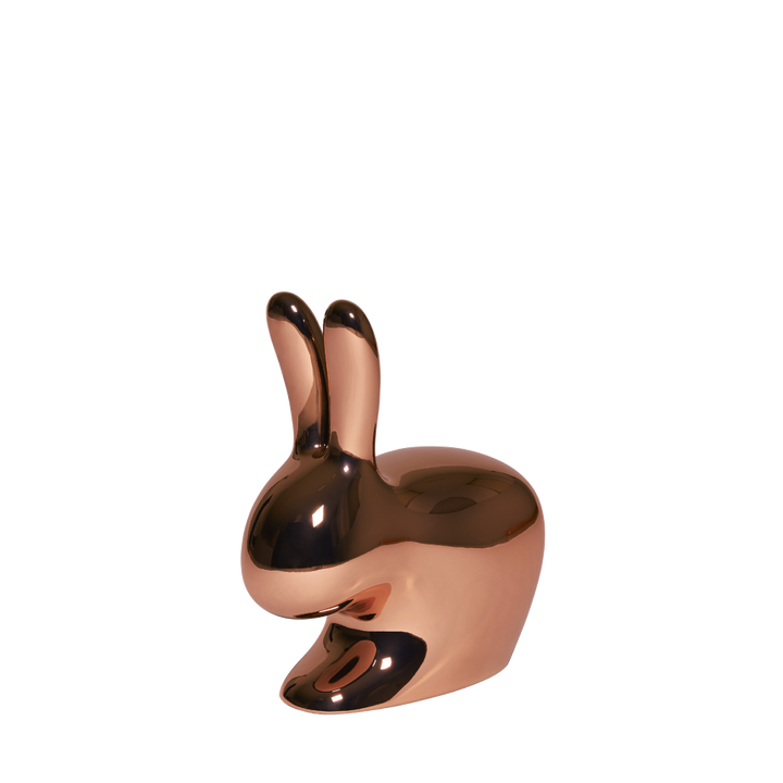 Rabbit Chair Baby Metal Finish Black Pearl design Stefano Giovannoni