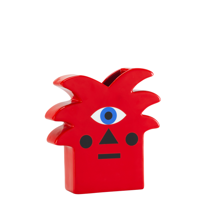 Vase Oggian Red Palm  design Marco Oggian