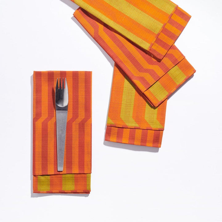 Dinner Napkins Double Sided Stripe - High Season
