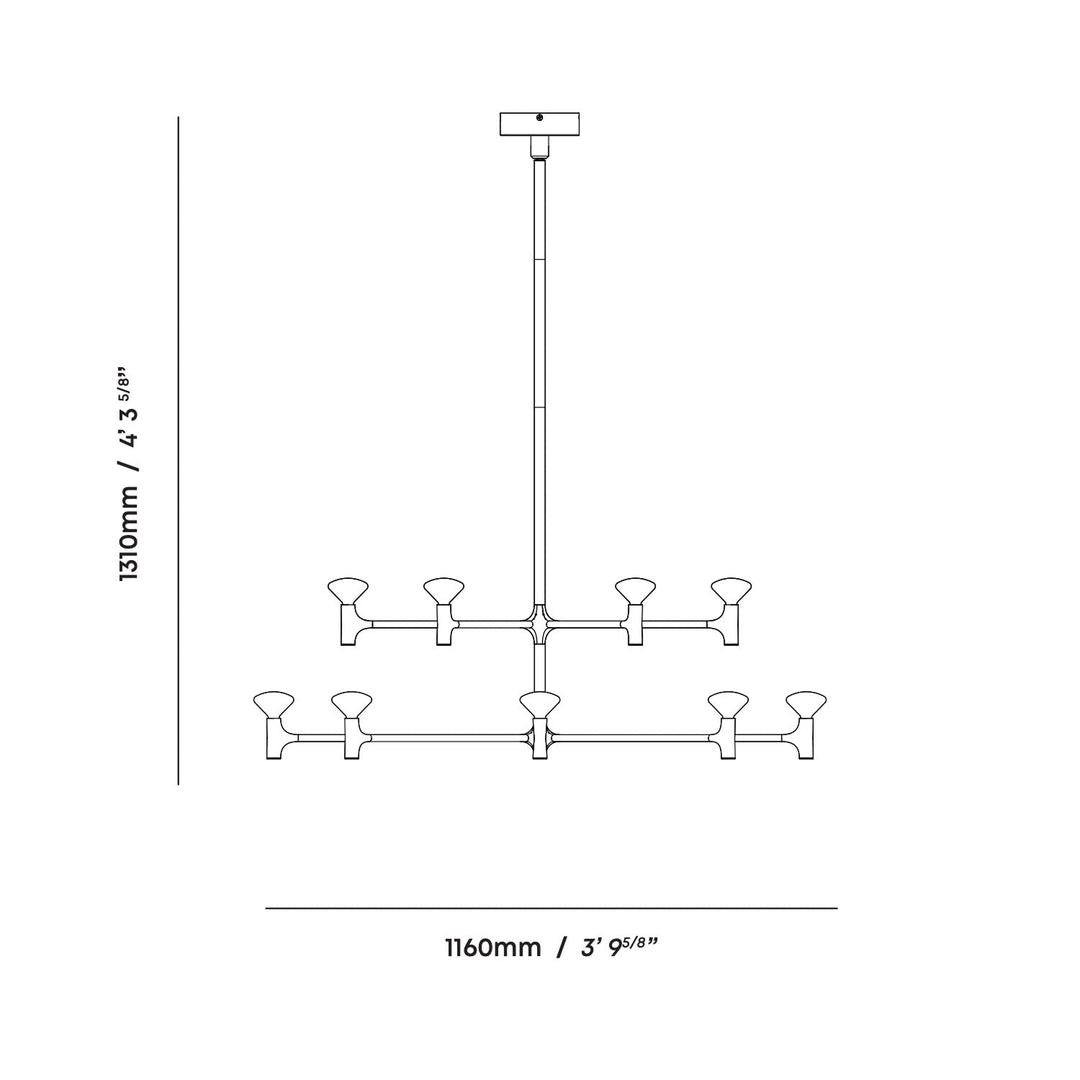 Root Two-Tier Chandelier