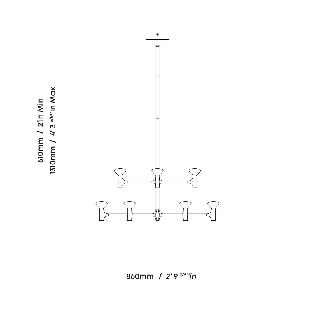 Root Two-Tier Chandelier