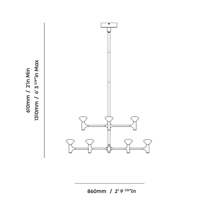 Root Two-Tier Chandelier