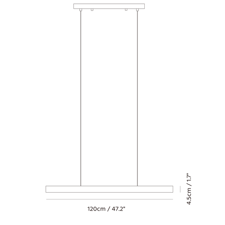 Mumu Pendant XL by Seed Design, dimension drawing