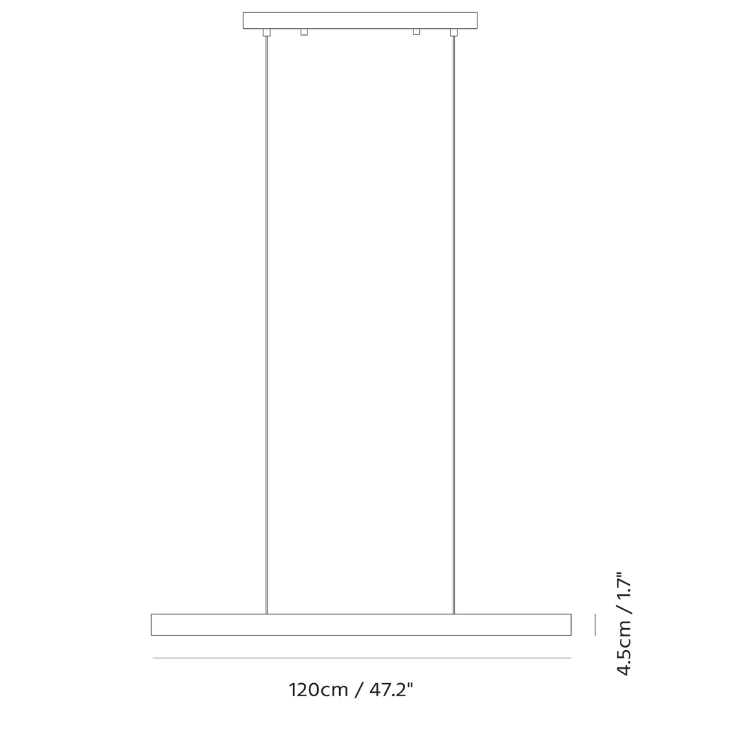 Mumu Pendant L by Seed Design, dimension drawing