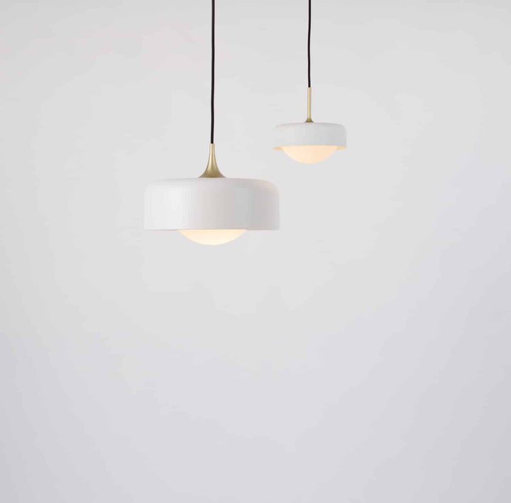 Pensee L Pendant by Seed Design, styled in a room setting