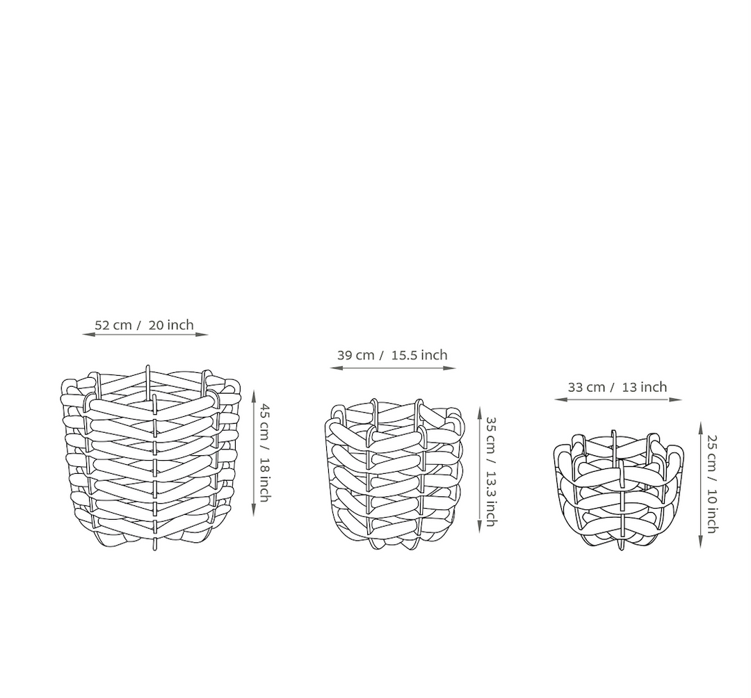 Hull Basket Graphite Large