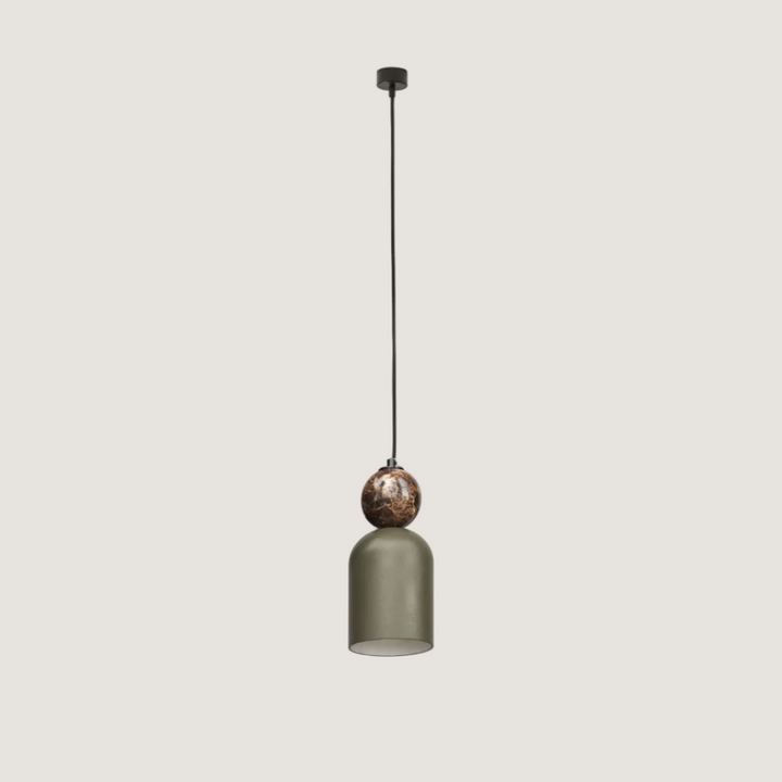 Bell Pendant Lamp – Brown Marble