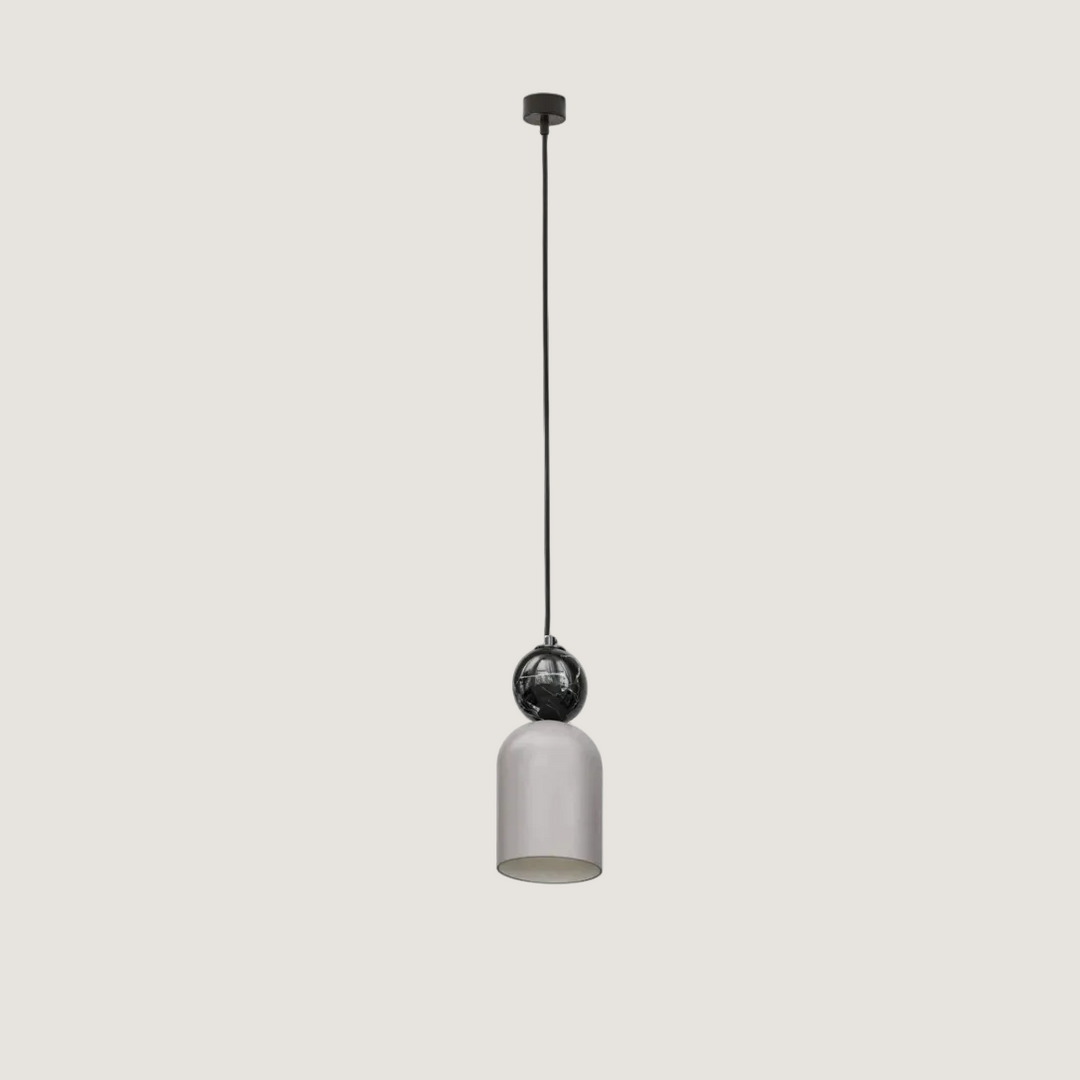 Bell Pendant Lamp – Black Marble