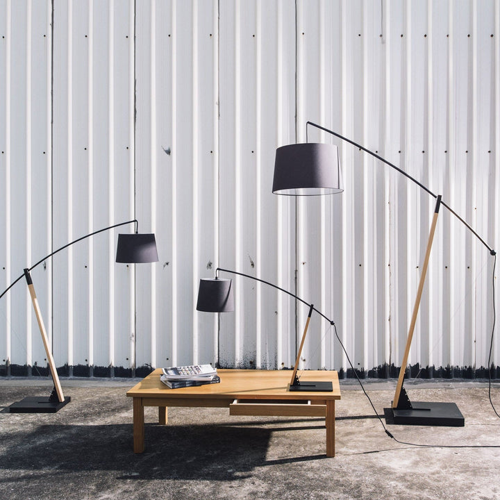 Archer Floor Lamp by Seed Design, styled in a room setting, view 7