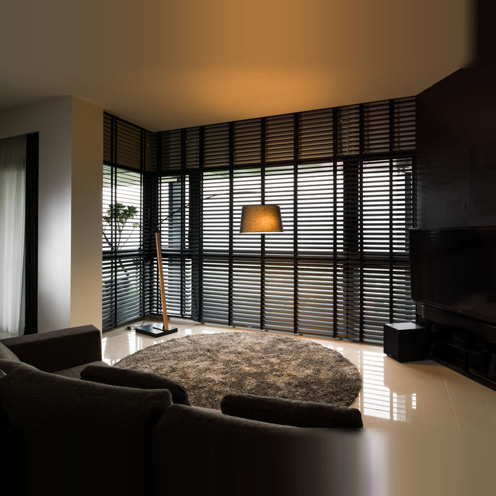 Archer Floor Lamp by Seed Design, styled in a room setting, view 3
