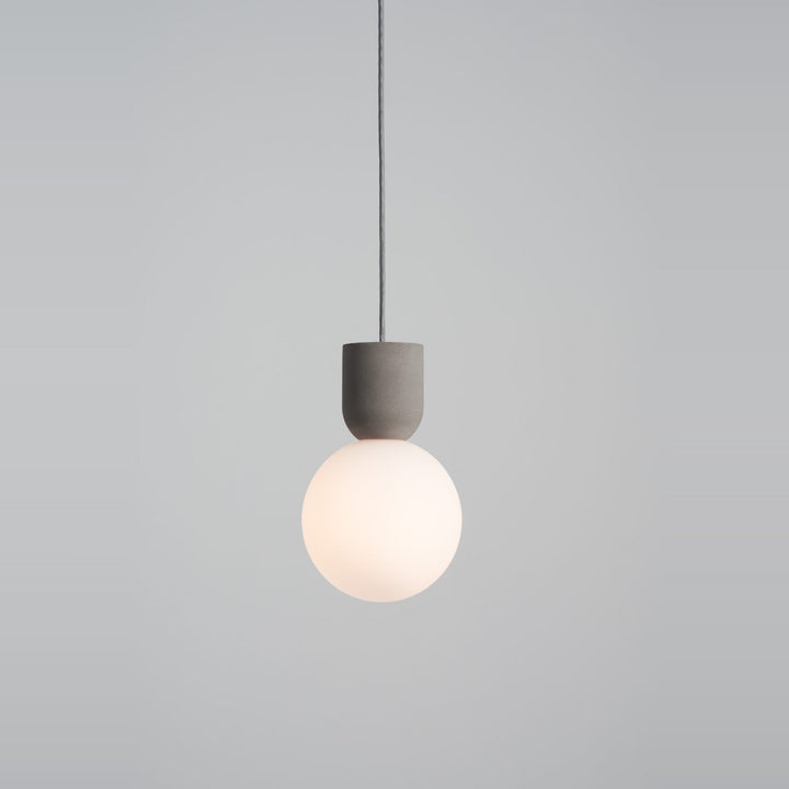 Castle Glo Pendant by Seed Design in L / Concrete Grey, studio shot