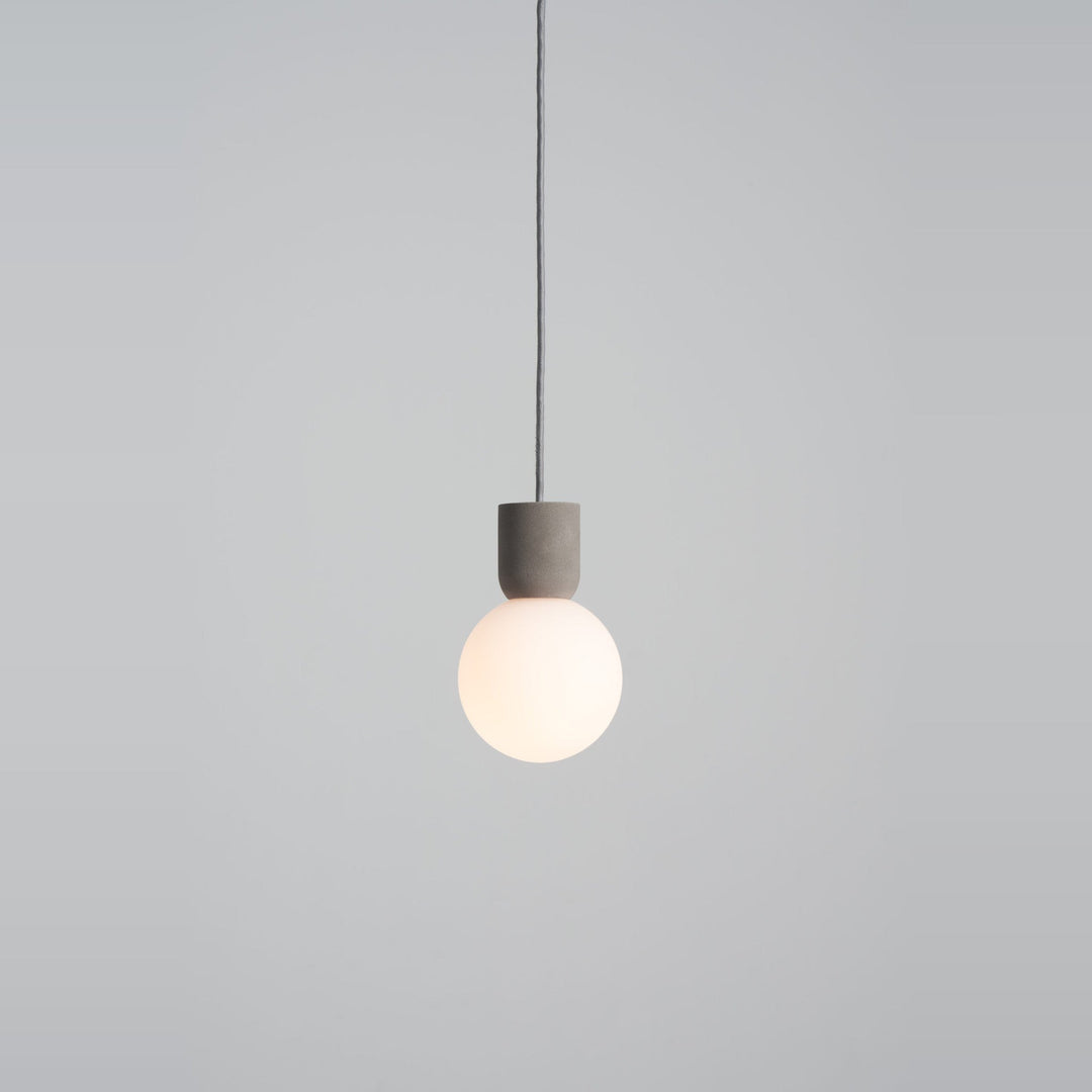 Castle Glo Pendant by Seed Design in M / Concrete Grey, studio shot