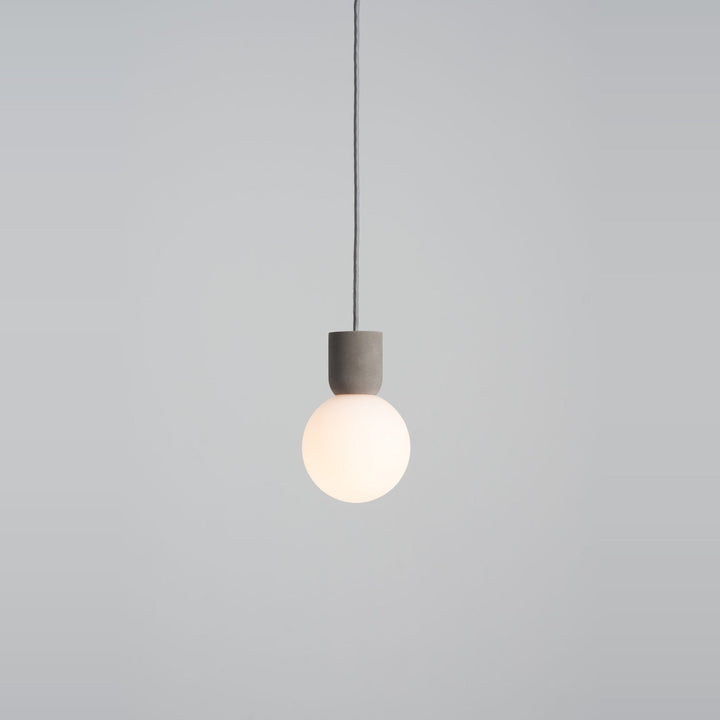 Castle Glo Pendant by Seed Design in M / Concrete Grey, studio shot