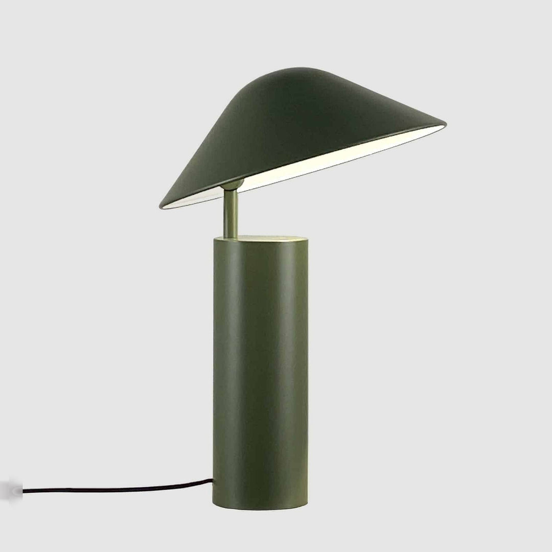 Damo Simple Table Lamp by Seed Design in Olive Green, studio shot