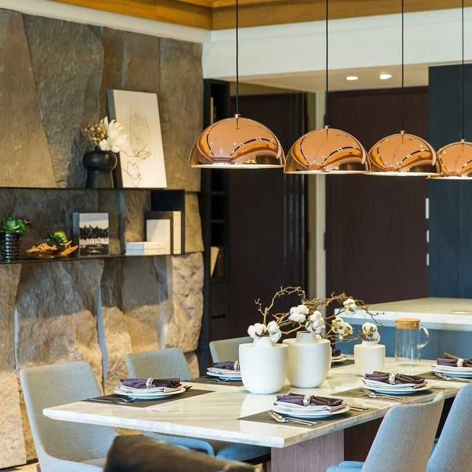 Dome Pendant by Seed Design, styled in a room setting, view 3
