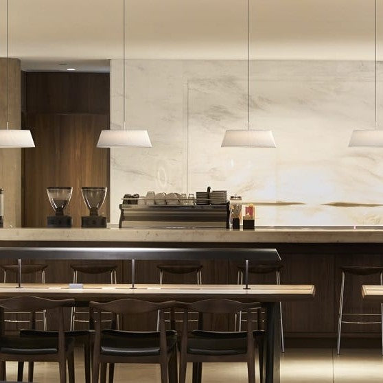 Halo Pendant by Seed Design, styled in a room setting, view 3