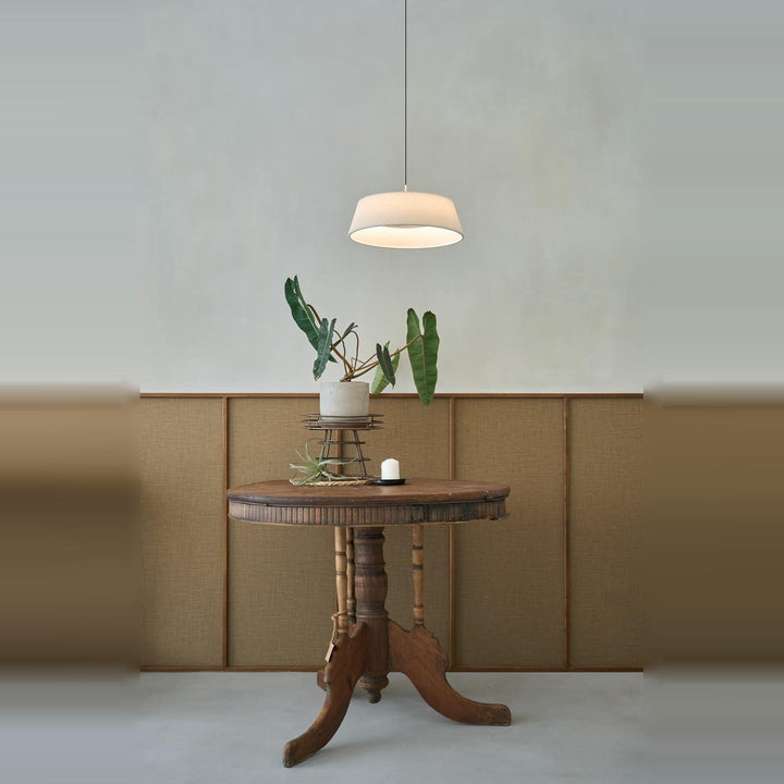 Halo Pendant by Seed Design in White, styled in a room setting