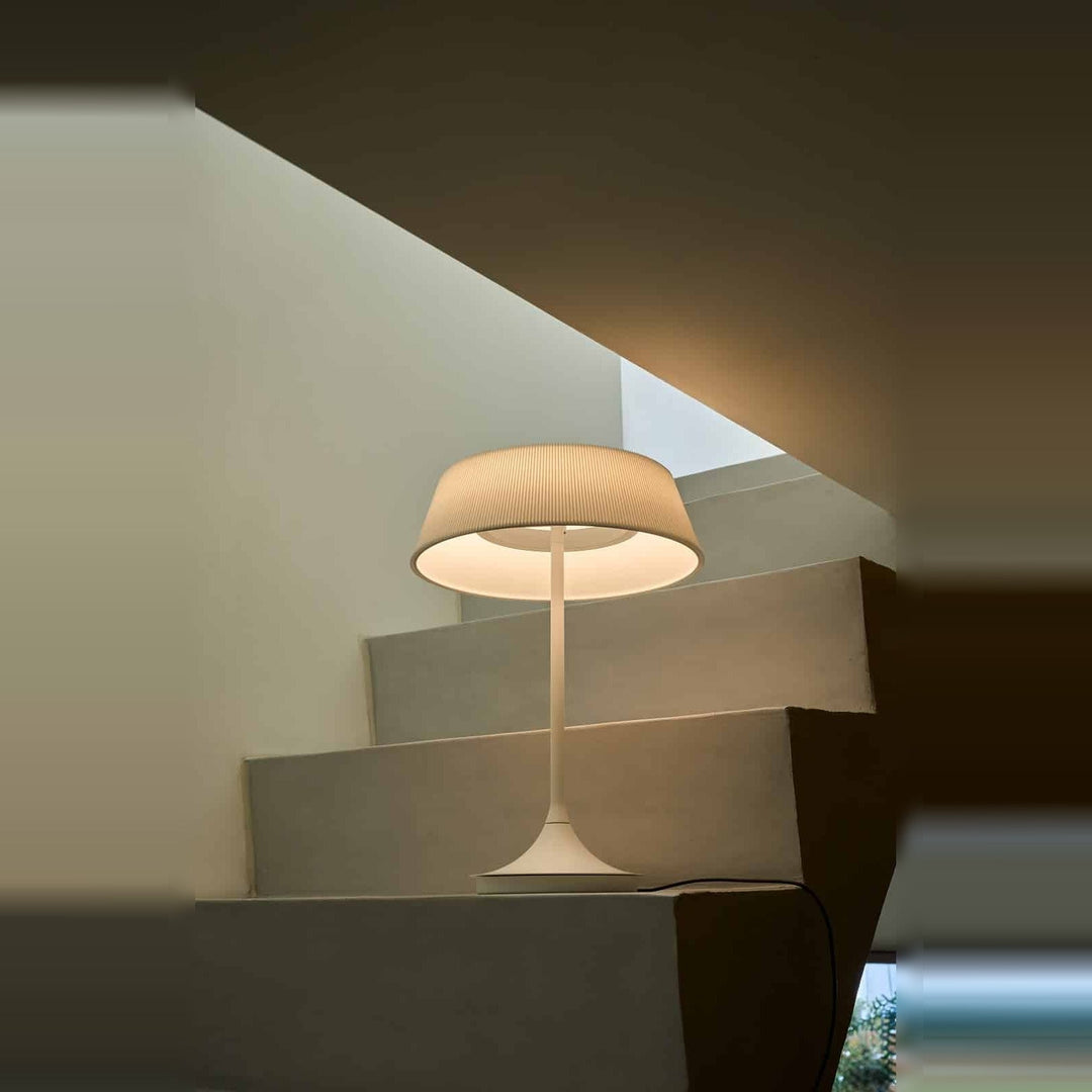 Halo Table Lamp by Seed Design, styled in a room setting, view 2