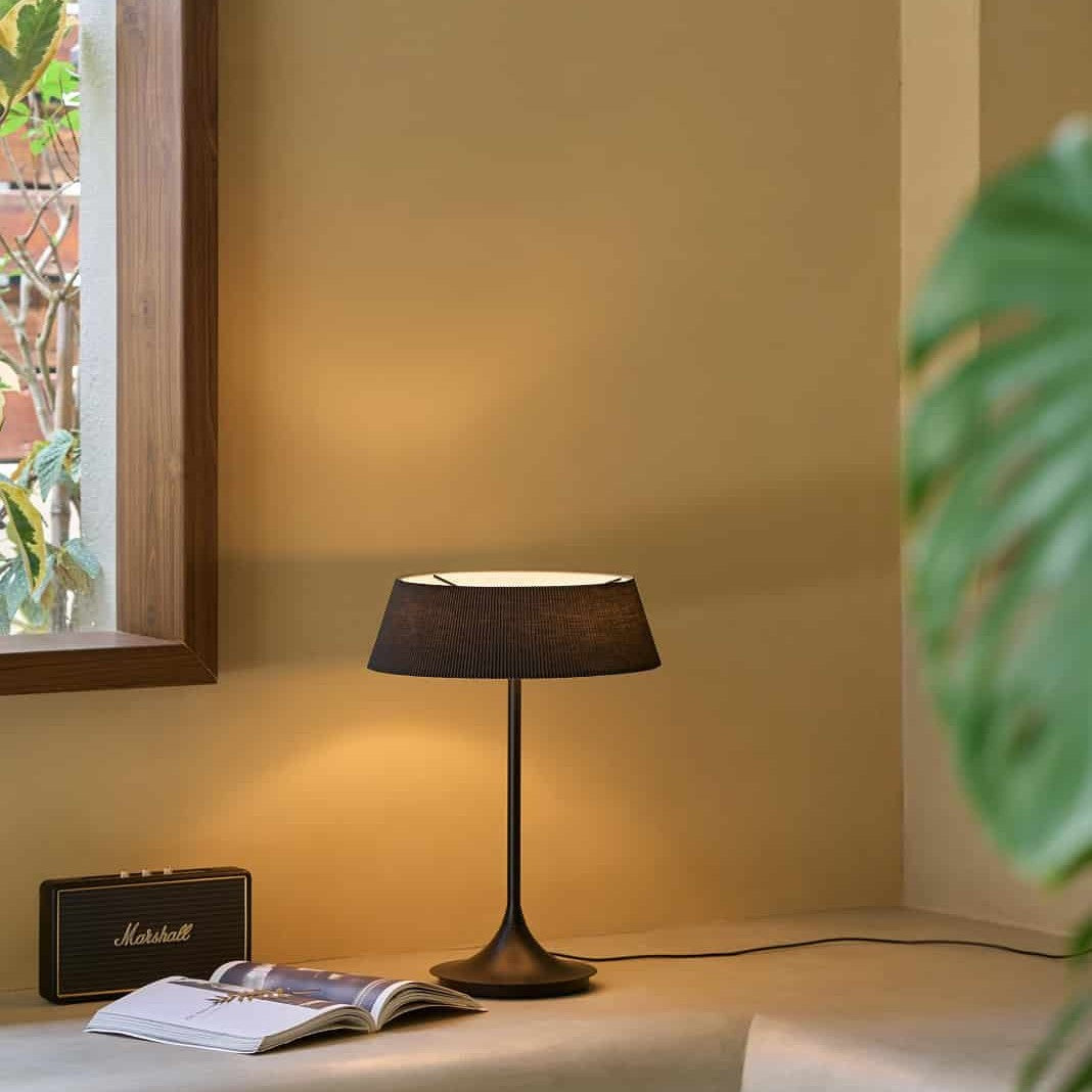 Halo Table Lamp by Seed Design, styled in a room setting, view 5