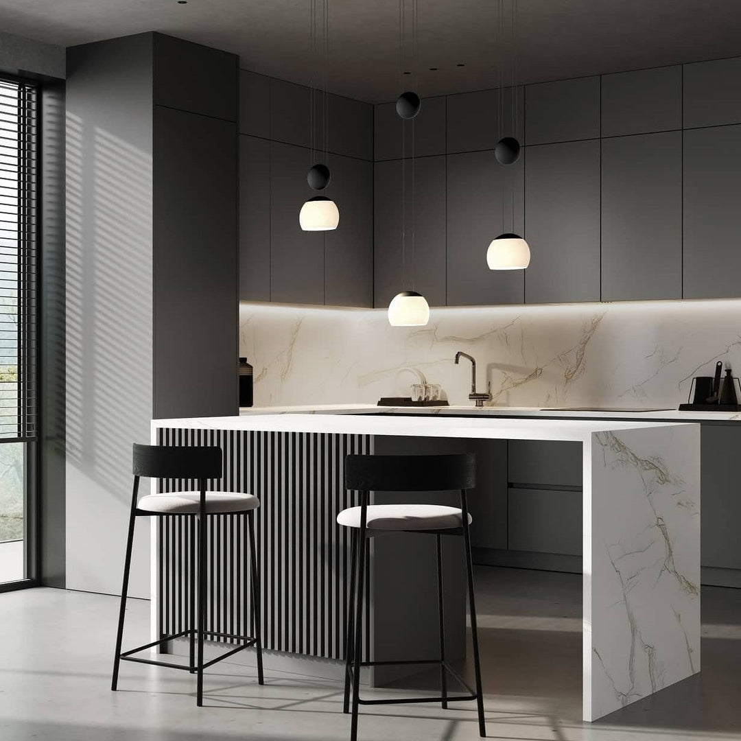 Jojo LED Pendant by Seed Design, styled in a room setting, view 3