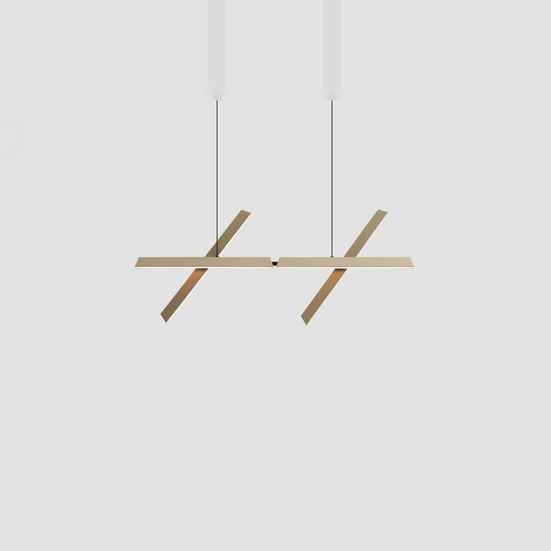 Konnect Pendant PL4 by Seed Design in Champagne Gold, studio shot