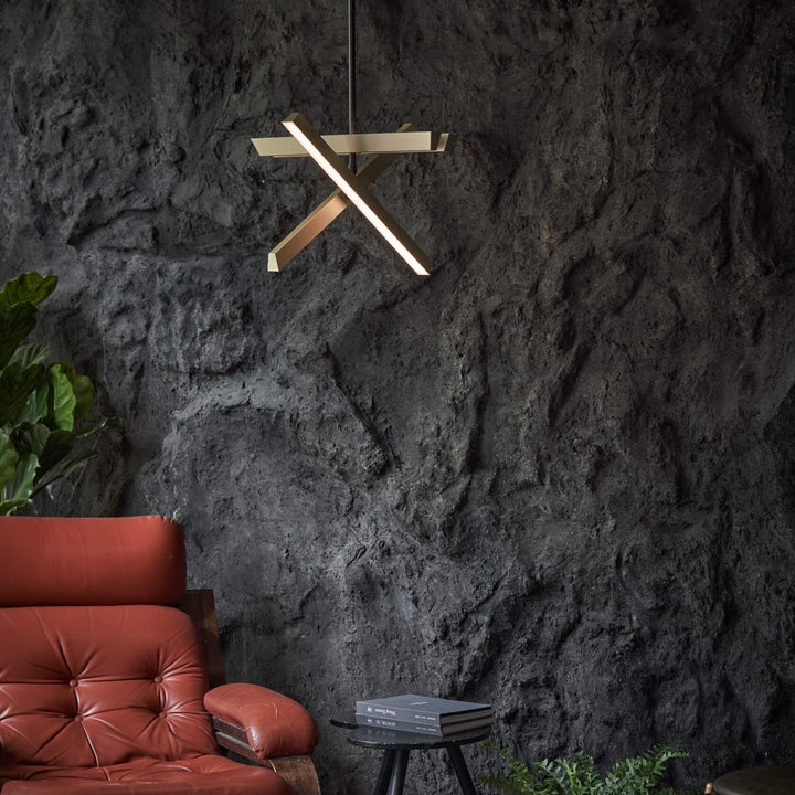 Konnect Pendant PV4 by Seed Design, styled in a room setting