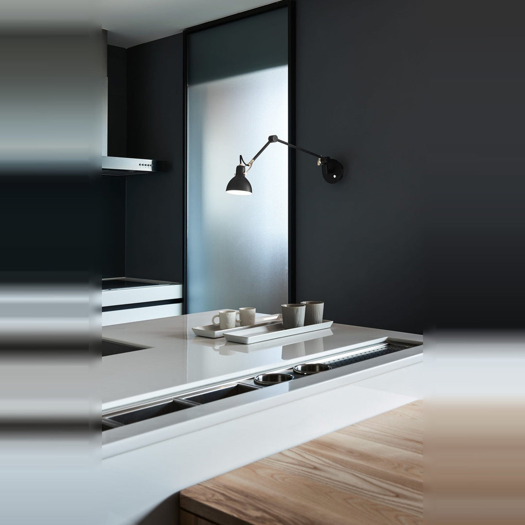 Laito Gentle Wall Sconce by Seed Design, styled in a room setting