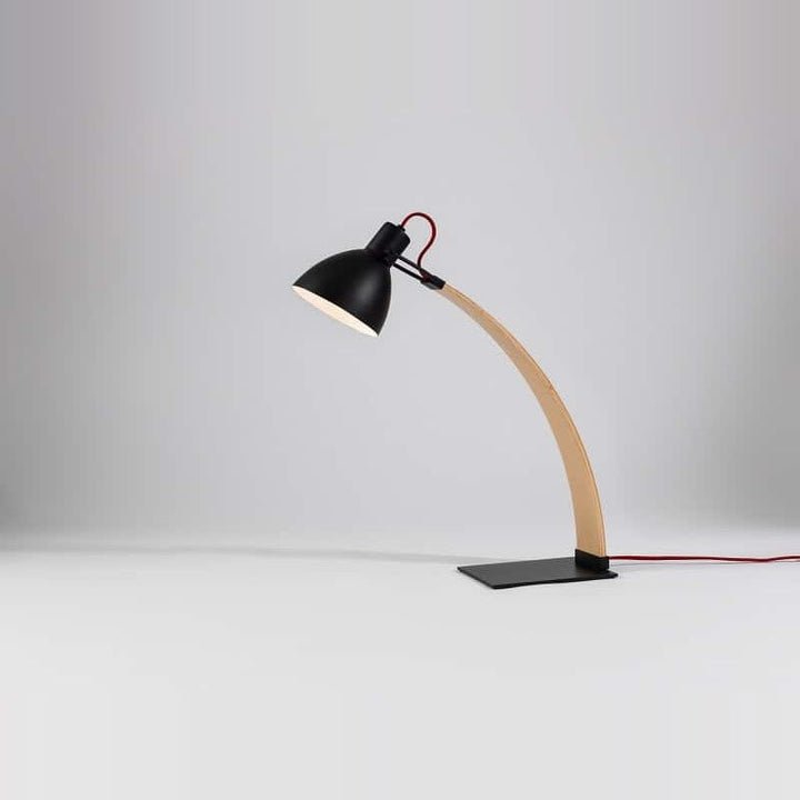 Laito Wood Table Lamp by Seed Design, styled in a room setting, view 4