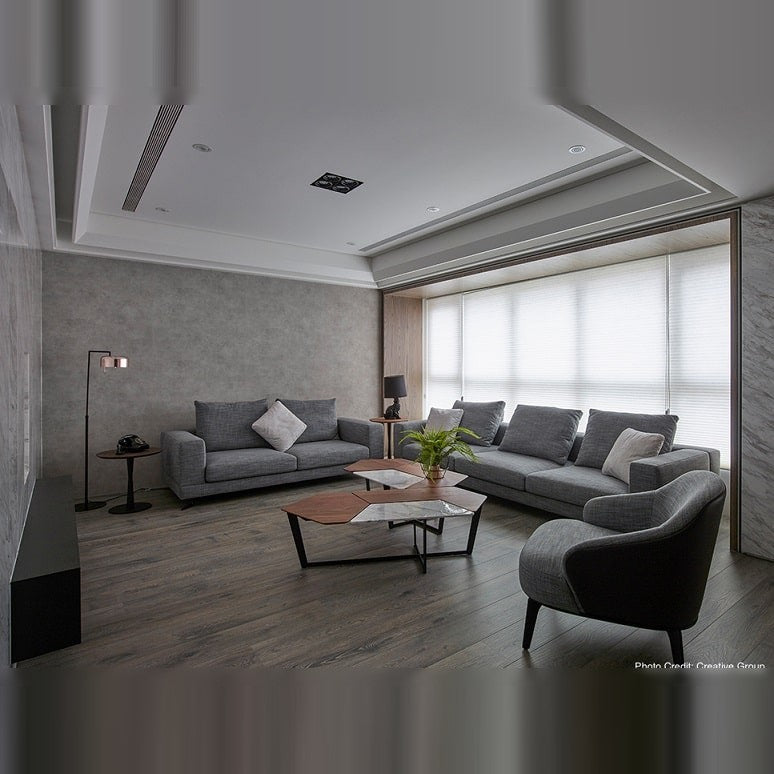 Lalu+ Floor Lamp by Seed Design, styled in a room setting, view 4