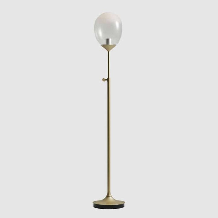 Mist LED Floor Lamp by Seed Design in Champagne Gold, studio shot