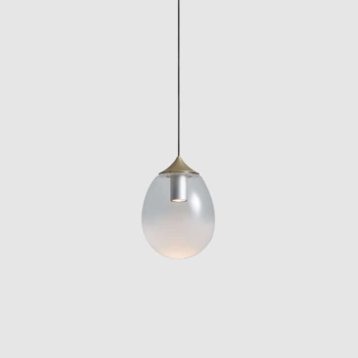 Mist LED Pendant by Seed Design in Champagne Gold / S, studio shot