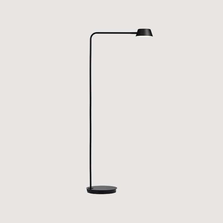 Olo Floor Lamp by Seed Design in Black, studio shot
