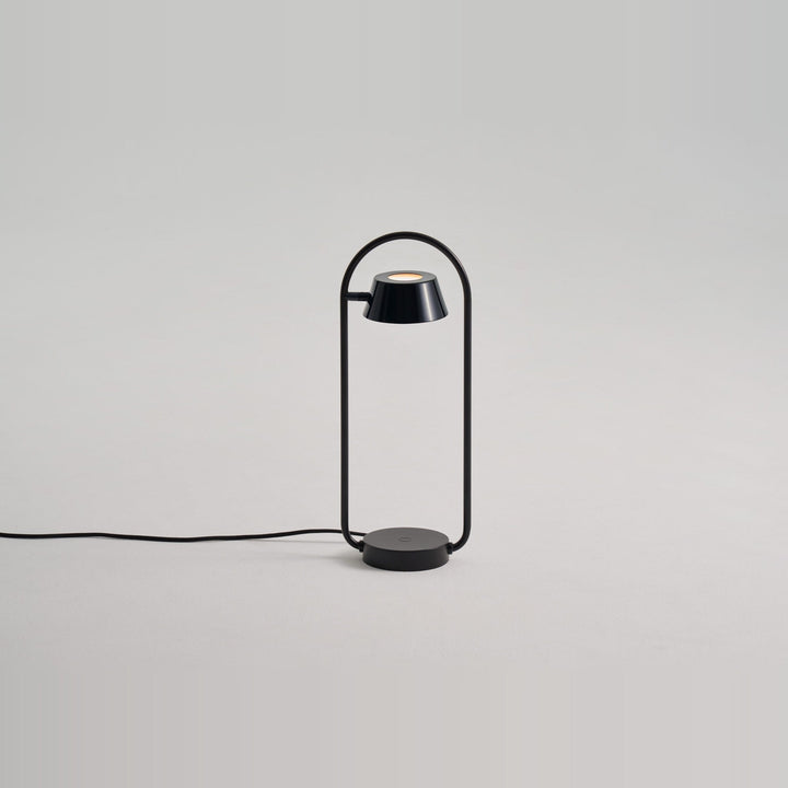 Olo Ring Table Lamp by Seed Design in Black, studio shot