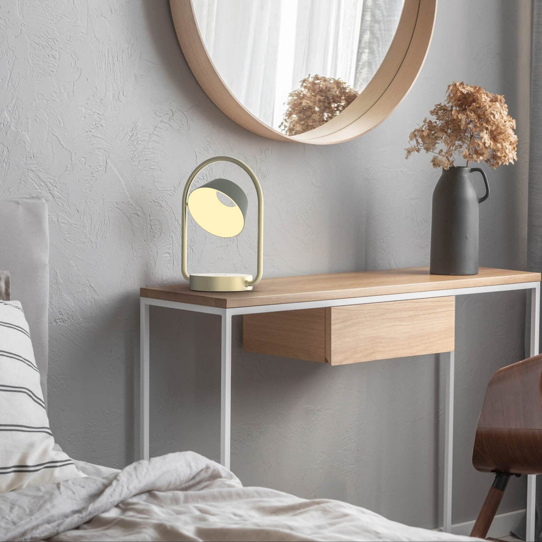 Olo Ring Portable Table Lamp by Seed Design, styled in a room setting, view 4