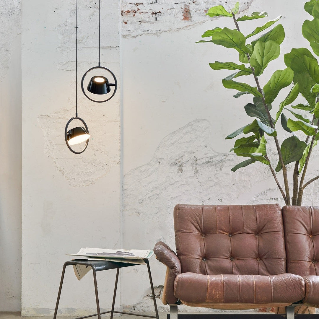 Olo Ring Pendant by Seed Design, styled in a room setting