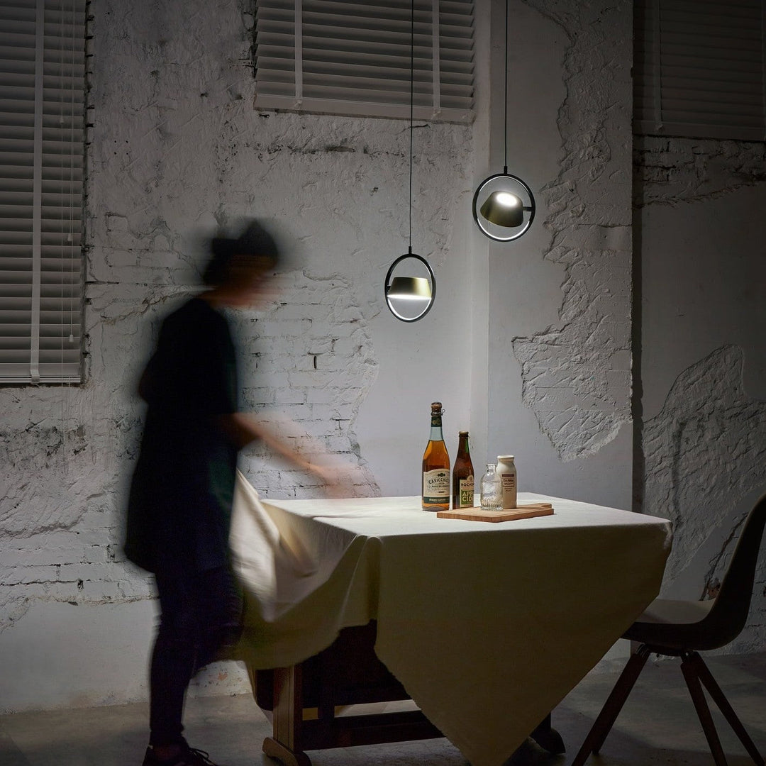 Olo Ring Pendant by Seed Design, styled in a room setting, view 2