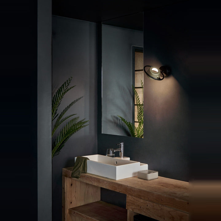Olo Ring Wall Lamp by Seed Design, styled in a room setting, view 2