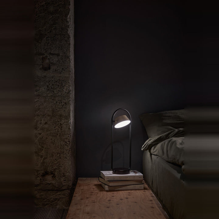 Olo Ring Table Lamp by Seed Design, styled in a room setting, view 7