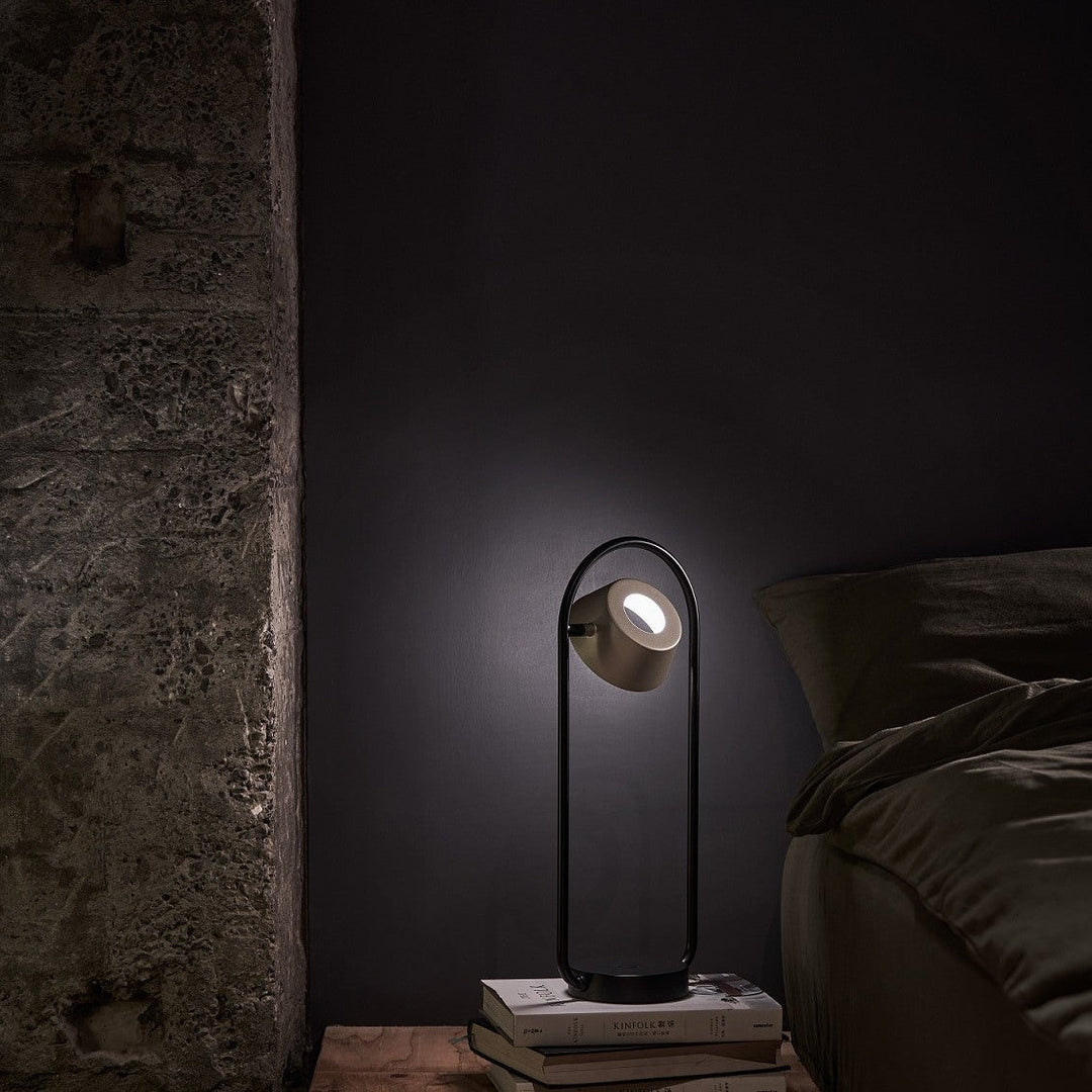 Olo Ring Table Lamp by Seed Design, styled in a room setting, view 6