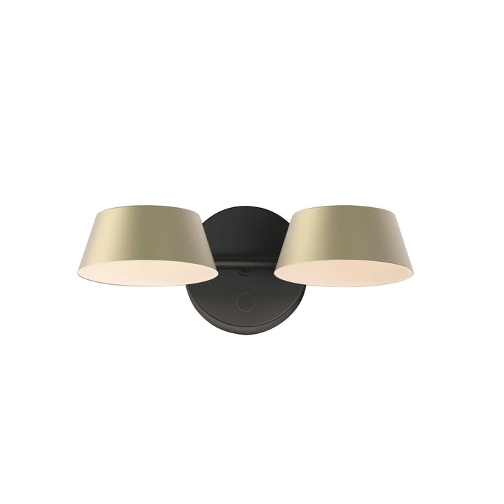 Olo W2 Wall Sconce by Seed Design in Champagne Gold, studio shot