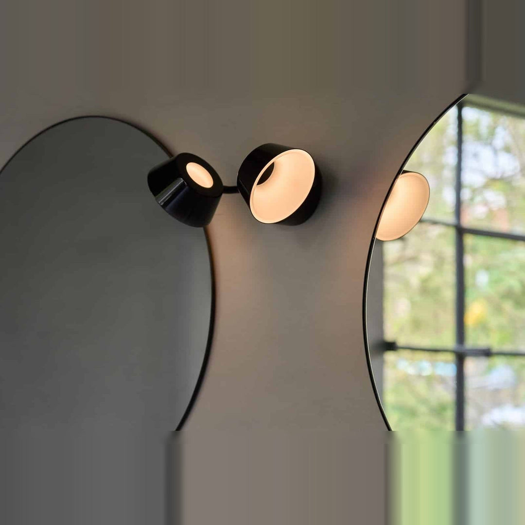 Olo W2 Wall Sconce by Seed Design, styled in a room setting, view 3