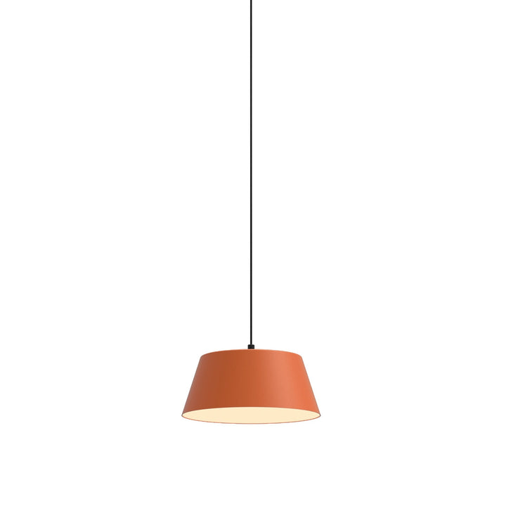 Olo XL Pendant P1 by Seed Design in Coral Orange, studio shot