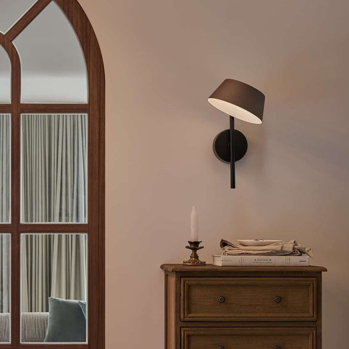 Olo XL Wu Wall Sconce by Seed Design, styled in a room setting, view 3