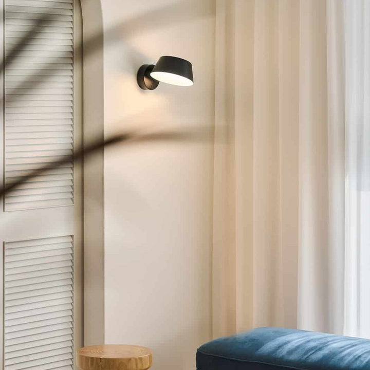 Olo XL Wall Sconce by Seed Design, styled in a room setting, view 2