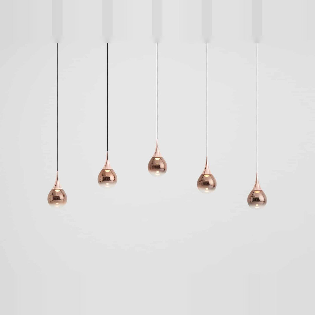 Paopao Pendant PL5 by Seed Design in Copper, studio shot