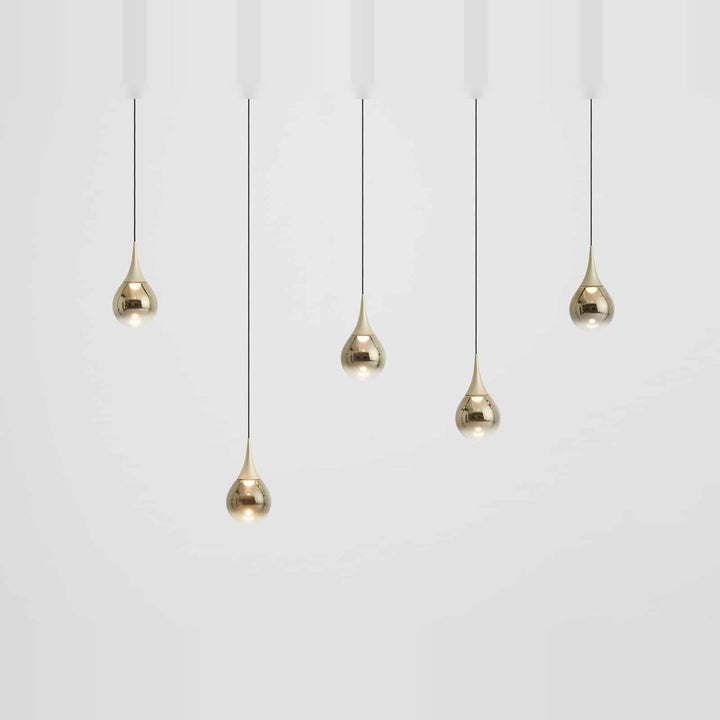 Paopao Pendant PL5 by Seed Design in Champagne Gold, studio shot