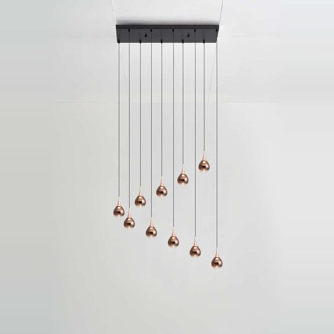 Paopao Pendant PZ10 by Seed Design in Copper, styled in a room setting
