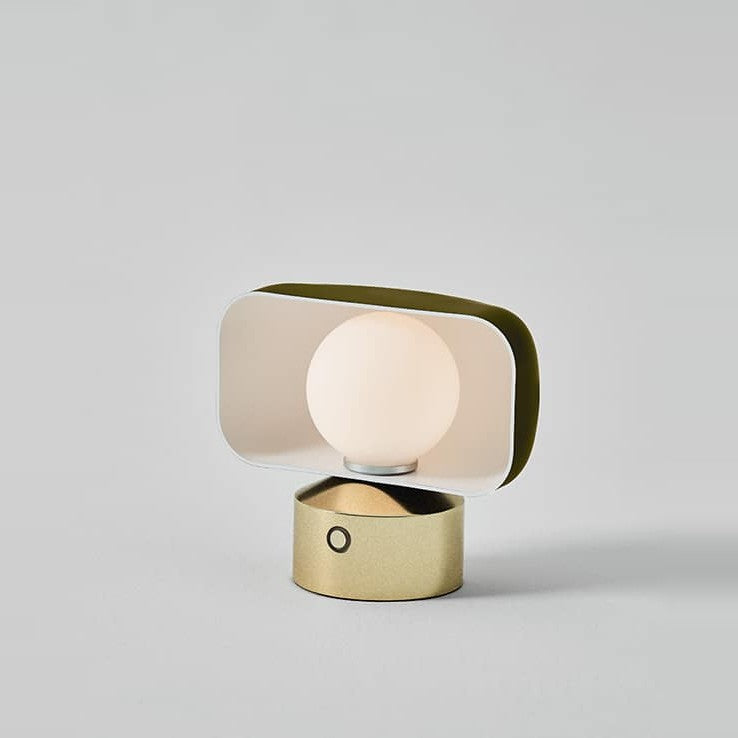 Hoodie Table Lamp by Seed Design in Green, studio shot